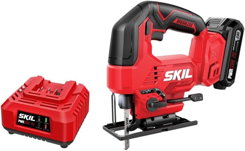 SKIL منشار جيج غير متزامن 20 فولت PWR CORE مع بطارية 2.0Ah وشاحن - JS8290B-10 - Image 1